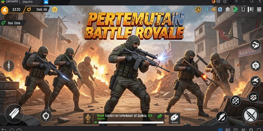 Tampilan gameplay intens dari CIPUTRATOTO di medan pertempuran.