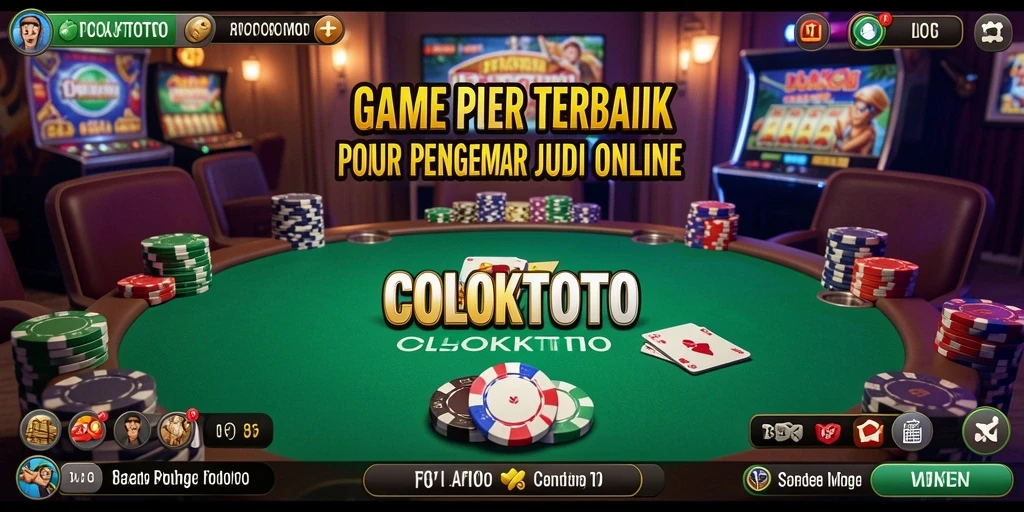 Tampilan gameplay seru dalam permainan Poker COLOKTOTO.