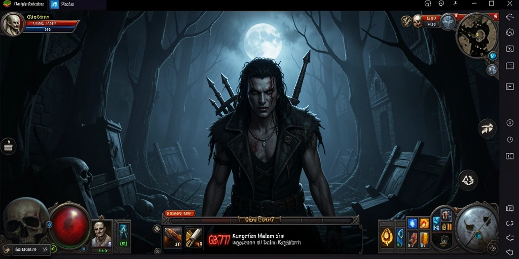 Screenshot menampilkan suasana mencekam dari gameplay GB777.