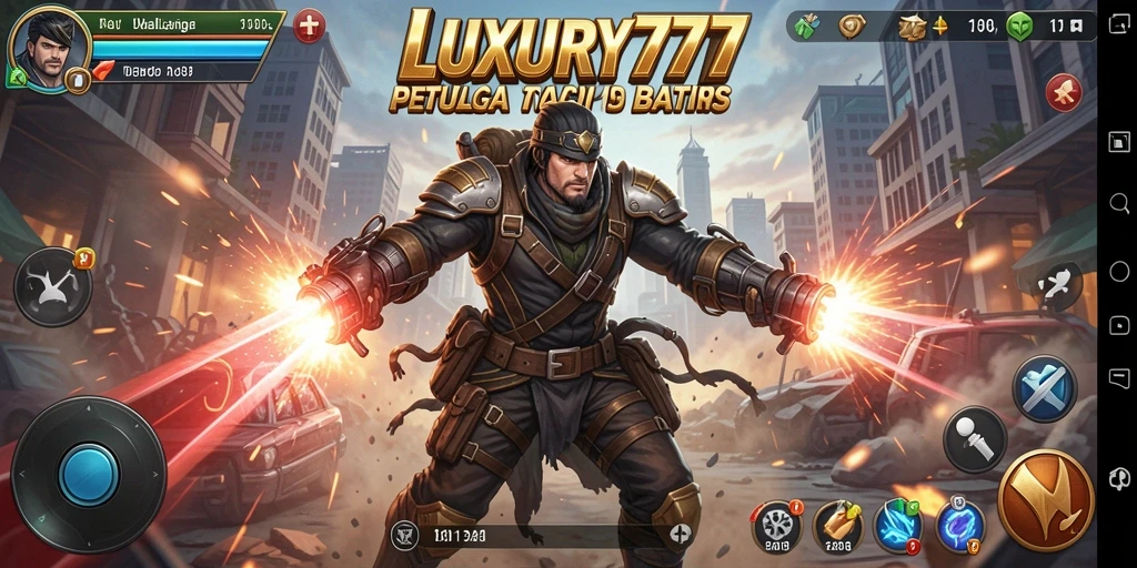 Tampilan gameplay LUXURY777 yang mendebarkan dan penuh aksi.