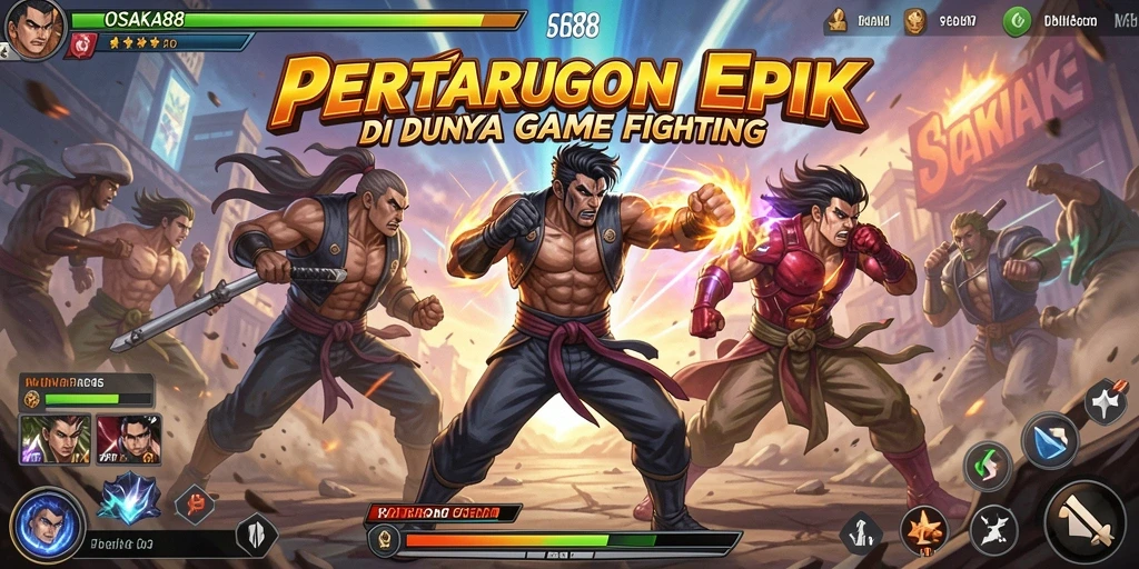 Tampilan gameplay pertarungan seru di OSAKA88.