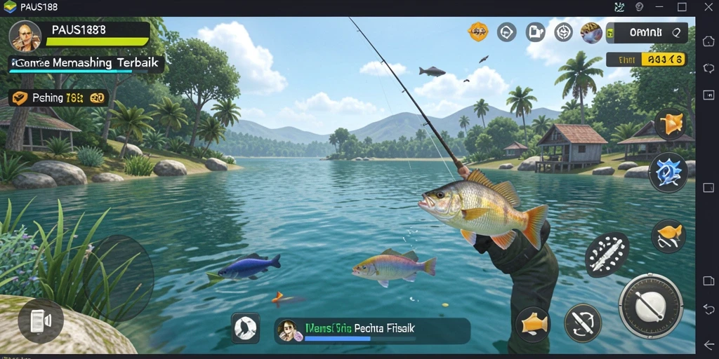 Gameplay PAUS188 menampilkan pengalaman memancing yang mendebarkan.