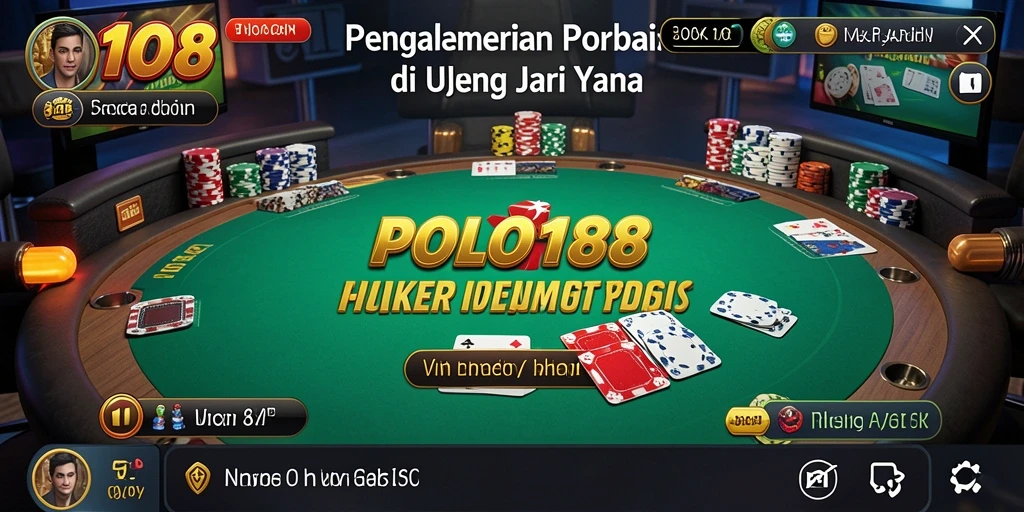 Tampilan gameplay Poker seru dan menarik di POLO188.