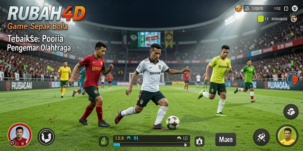 Gameplay RUBAH4D yang seru dalam pertandingan sepak bola.