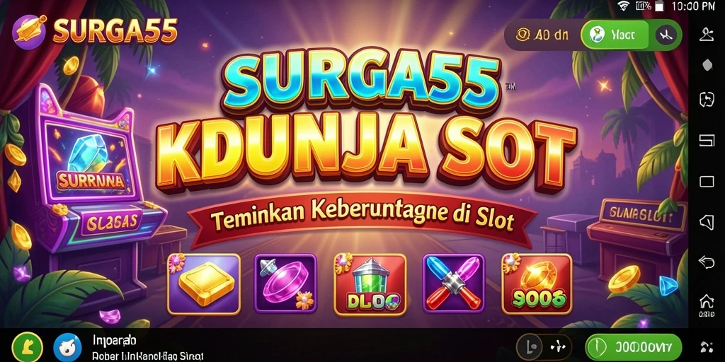 Tampilan gameplay SURGA55 yang mengasyikkan dan penuh warna.