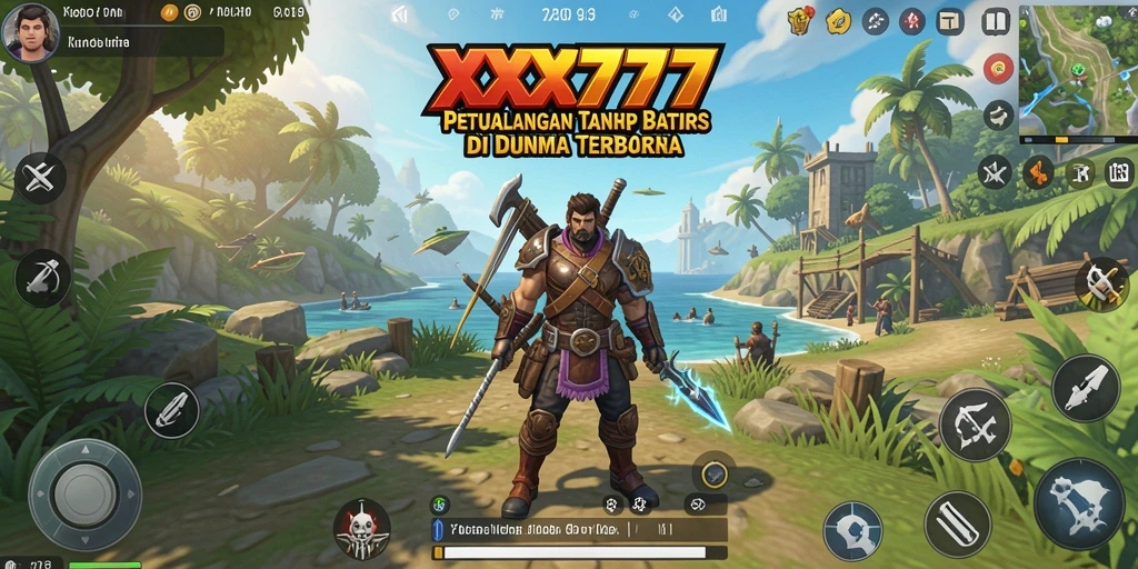Tangkapan layar XXX777 menunjukkan pemain menjelajahi alam liar dengan grafis yang memukau.